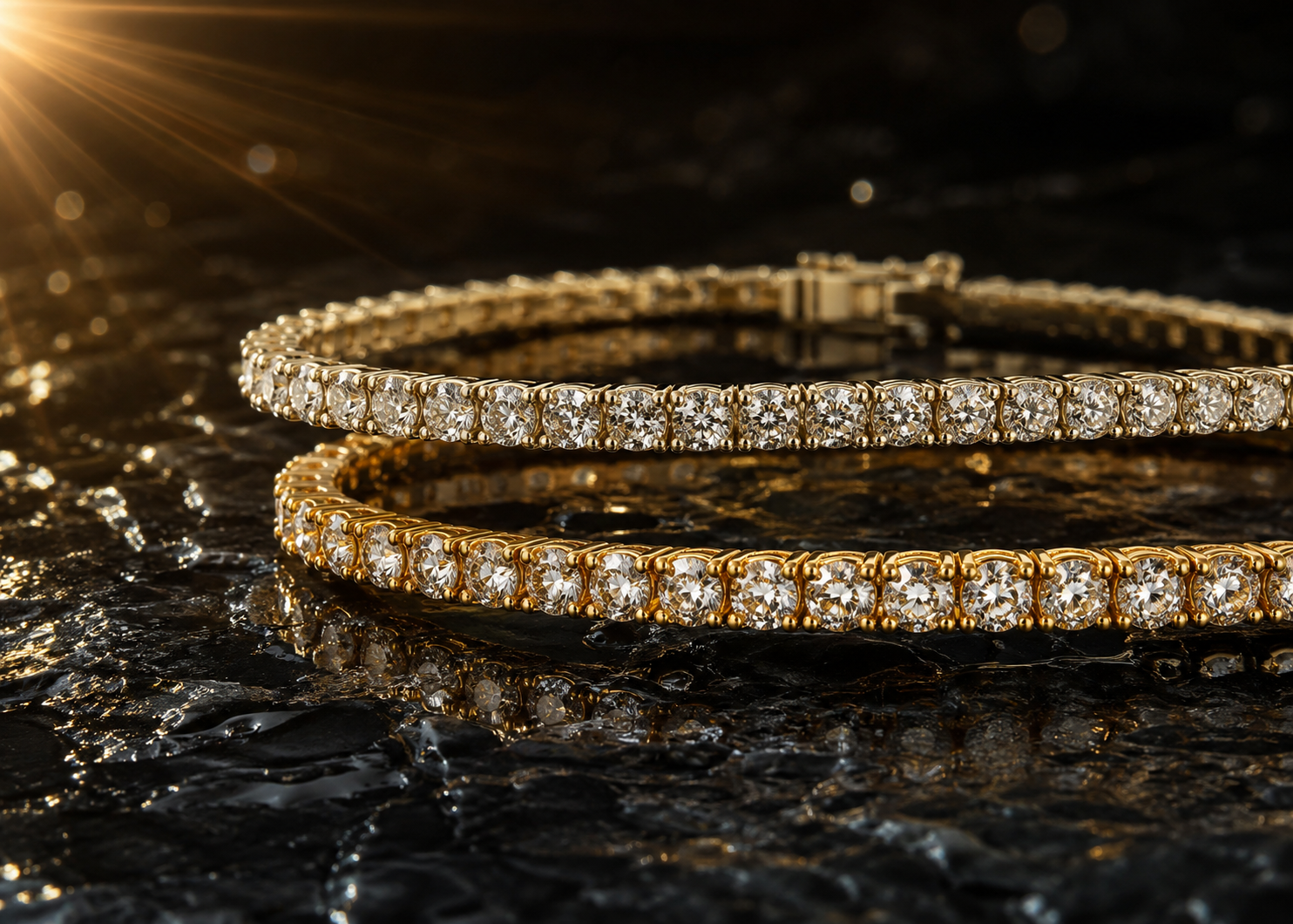 4K vs. 18K guld – sammenligning af tennisarmbånd