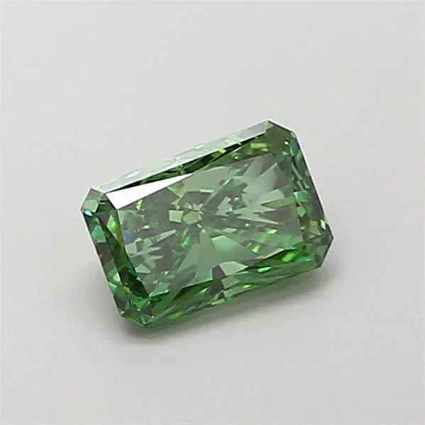 Green Lab Grown Diamond 1.03 ct Radiant Cut VS2 – Fancy Vivid Green