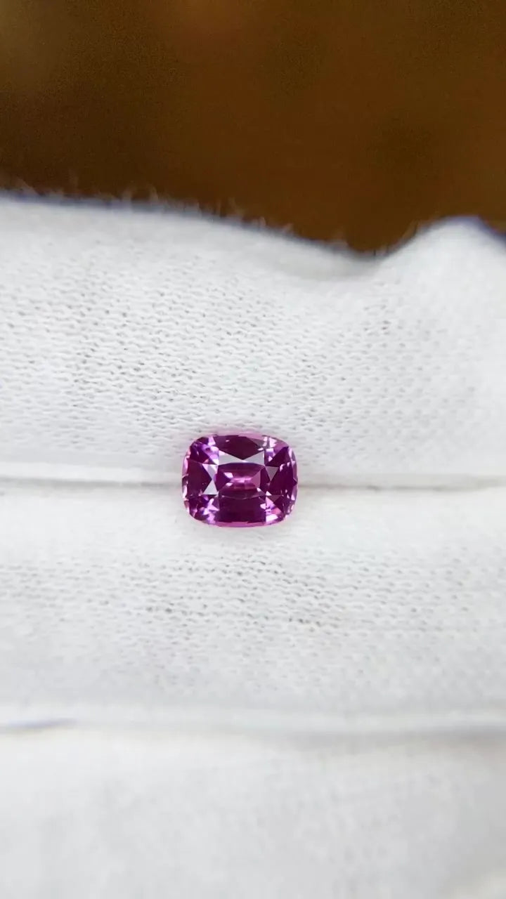 1.58ct Cushion Natural Sapphire (Colour Pink, Clarity Eye Clean, Cut Faceted)