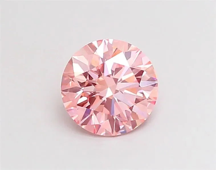 1.52ct Round Lab Grown Diamond (Colour Fancy Intense Pink, Clarity VVS2, Cut ID, IGI Certified)