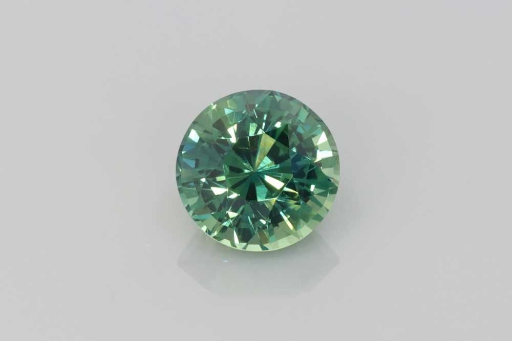 2.06ct Round Natural Sapphire (Colour Teal, Clarity Eye Clean, Cut Faceted)