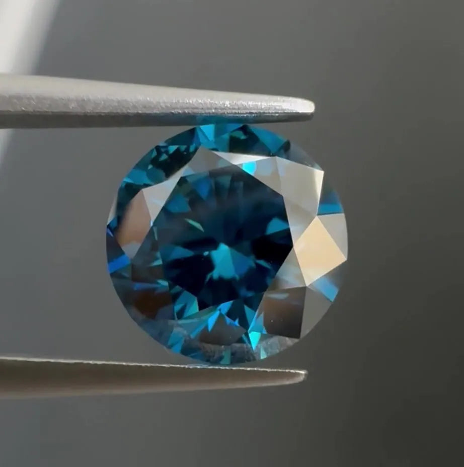 1.30ct Round Natural Diamond (Colour Fancy Deep Blue, Clarity VS1, Cut EX, IGI Certified)
