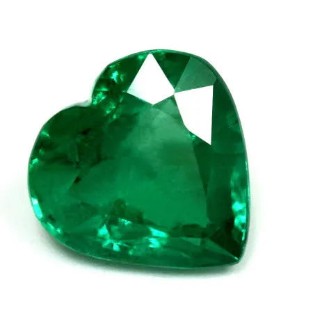 6.13ct Heart Natural Emerald (Colour Green, Clarity Slightly Included, Cut Faceted)