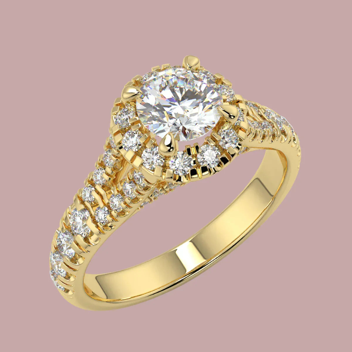 Unika Solitairering MED 0.83 CT Brillanter