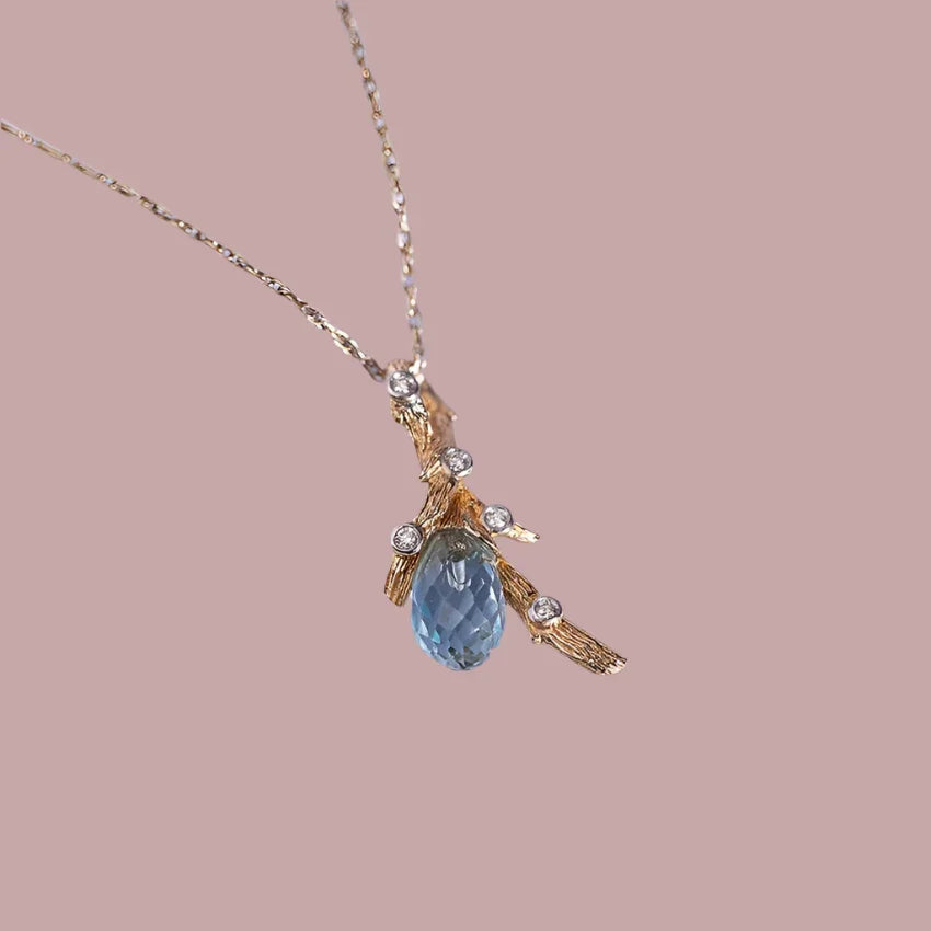 Topas vedhæng MED 0.038 CT. brillanter