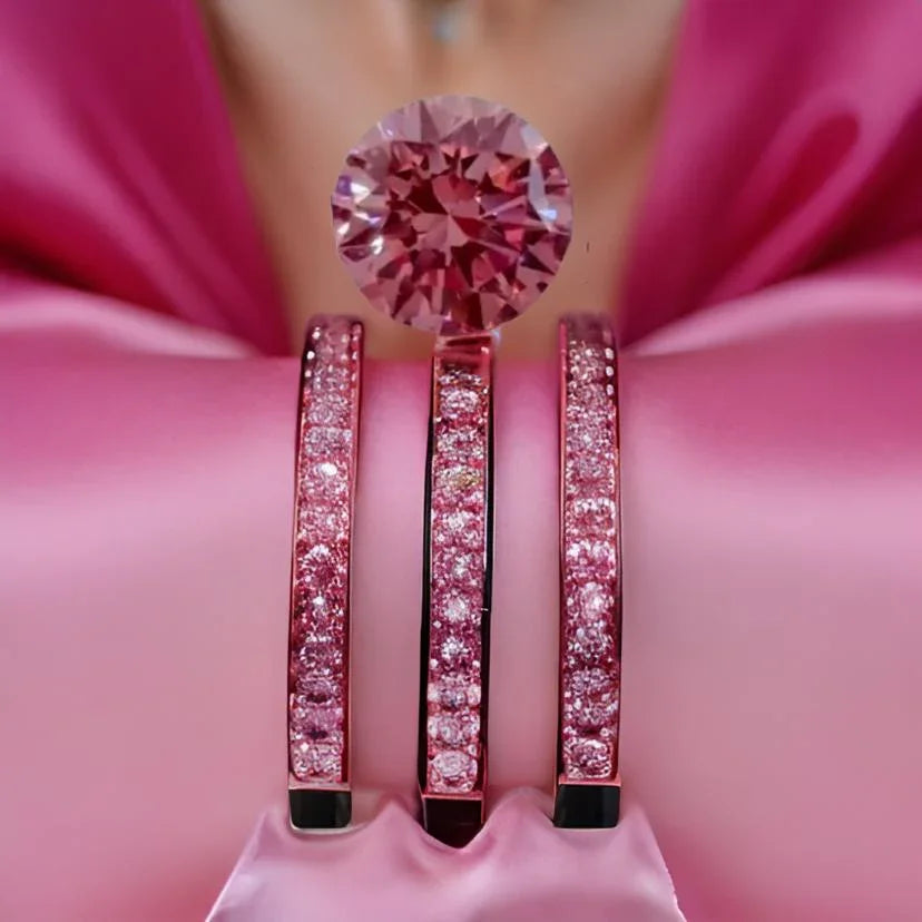 🌸 Ægte Lyserød Diamant (Pink Diamond) - Lab-Grown 0.10 CT | VVS Kvalitet