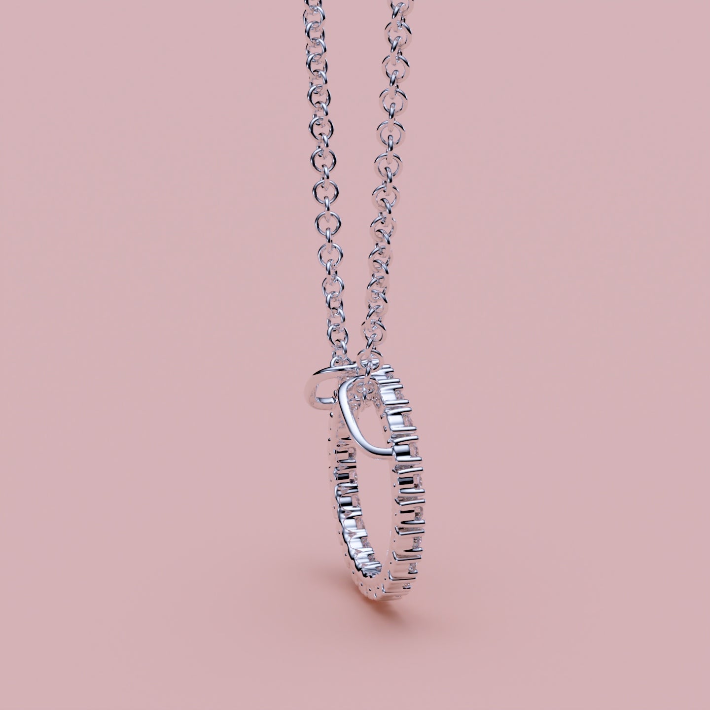Cirkel Diamantvedhæng | 0,48 CT | 24 Brillanter | Manich