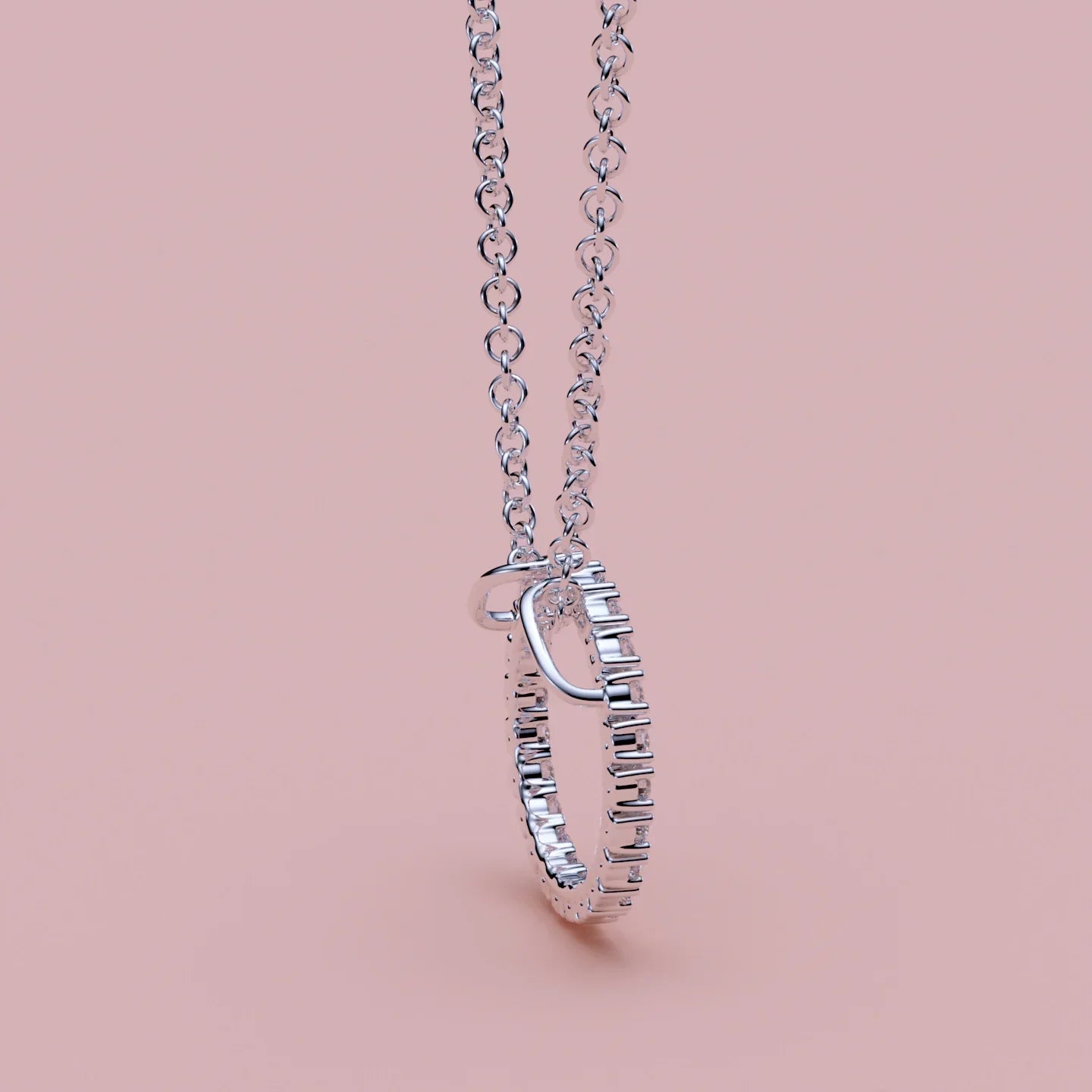Cirkel Diamantvedhæng | 0,48 CT | 24 Brillanter | Manich