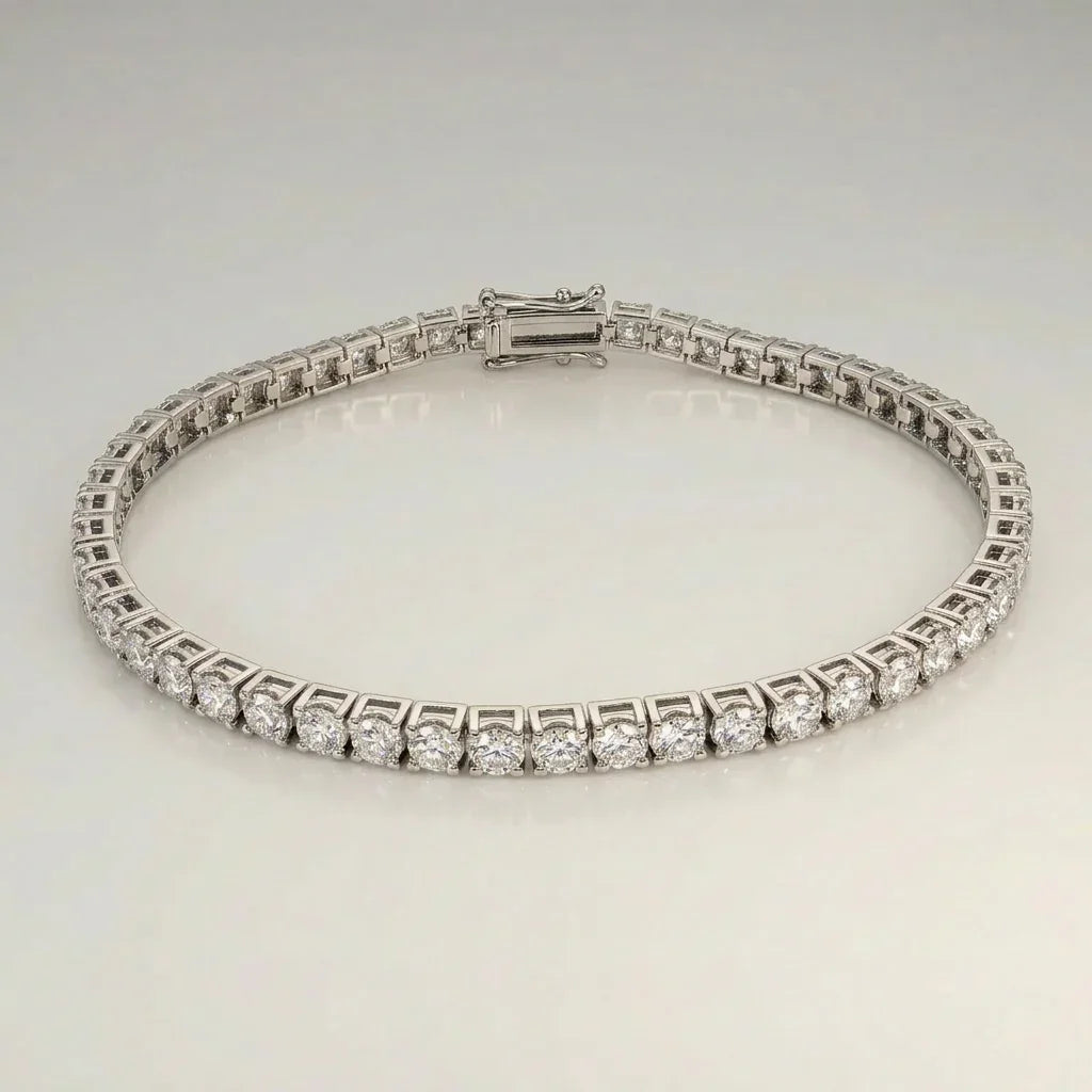 Eksklusive Tennisarmbånd i 14 Karat Hvidguld eller gulguld med Lab-grown Diamanter fra 1.0 til 18 Carat