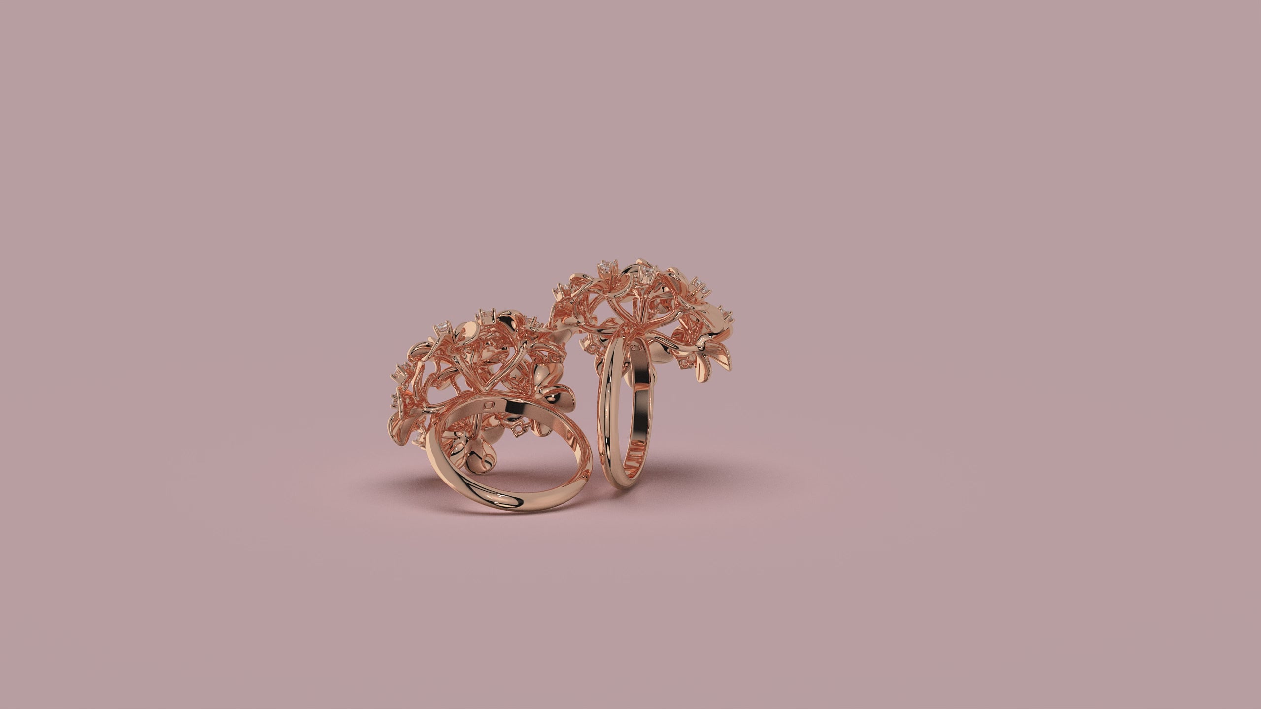 Eksklusiv blomsterring designet af Juveler Erik Manich
En yderst elegant og blomstrende kreation i 14 karat guld, prydet med 11 brillantslebne diamanter (total 0,27 ct, G-H/VVS-VS, IGI-certificeret). Vælg mellem strålende gulguld eller sofistikeret hvidguld. Ringens vægt er 7,28 gram.
Design og håndværk af højeste kvalitet - en tidløs investering fra Erik Manich Design.
