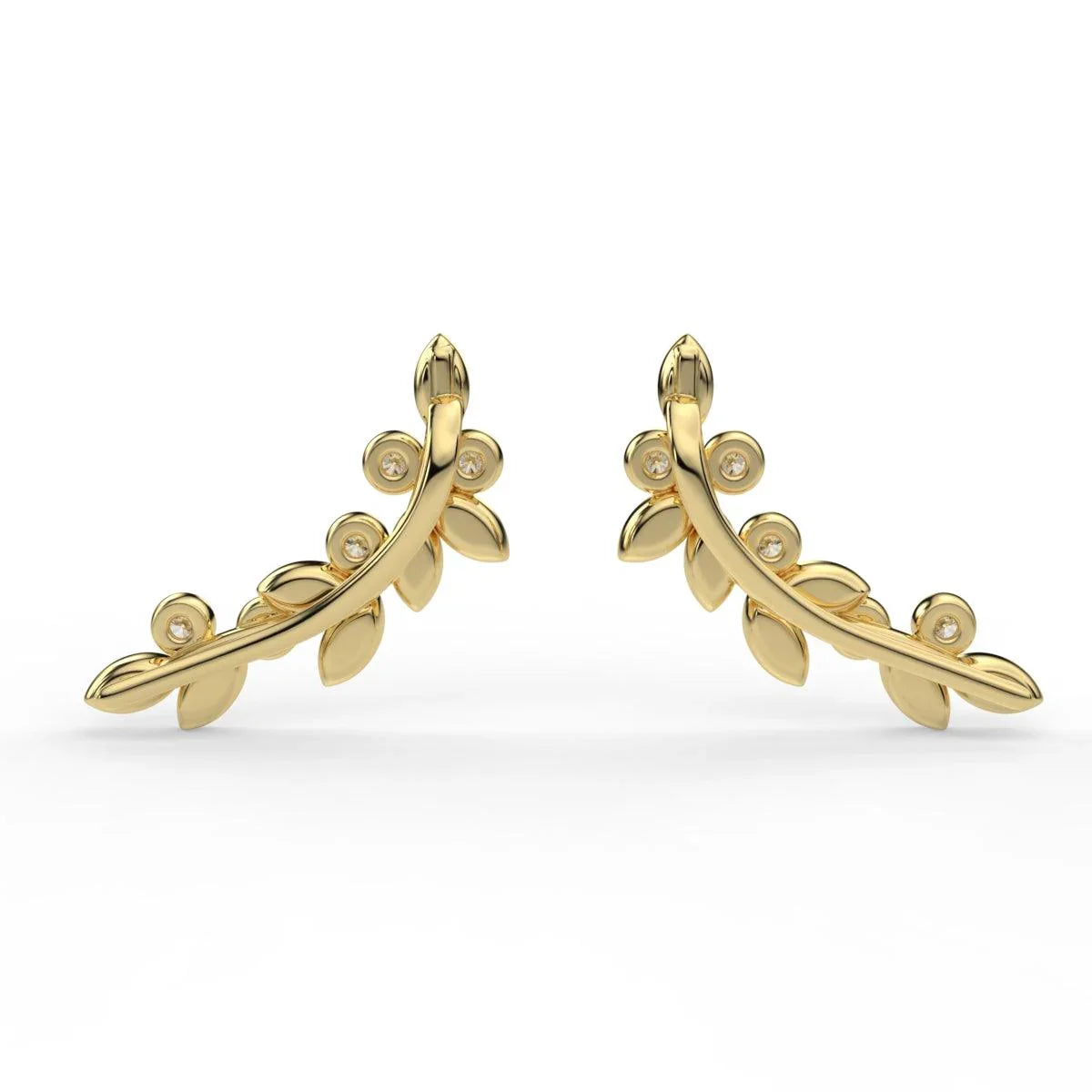 14 KT Guld Ear Crawler med 0.30 CT Brillanter - I-J, SI | MANICH