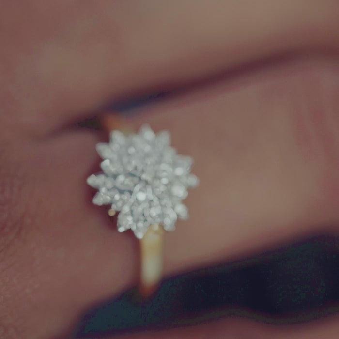 Diamantring i 14 Karat Gulguld med 0.11 CT Diamanter | MANICH