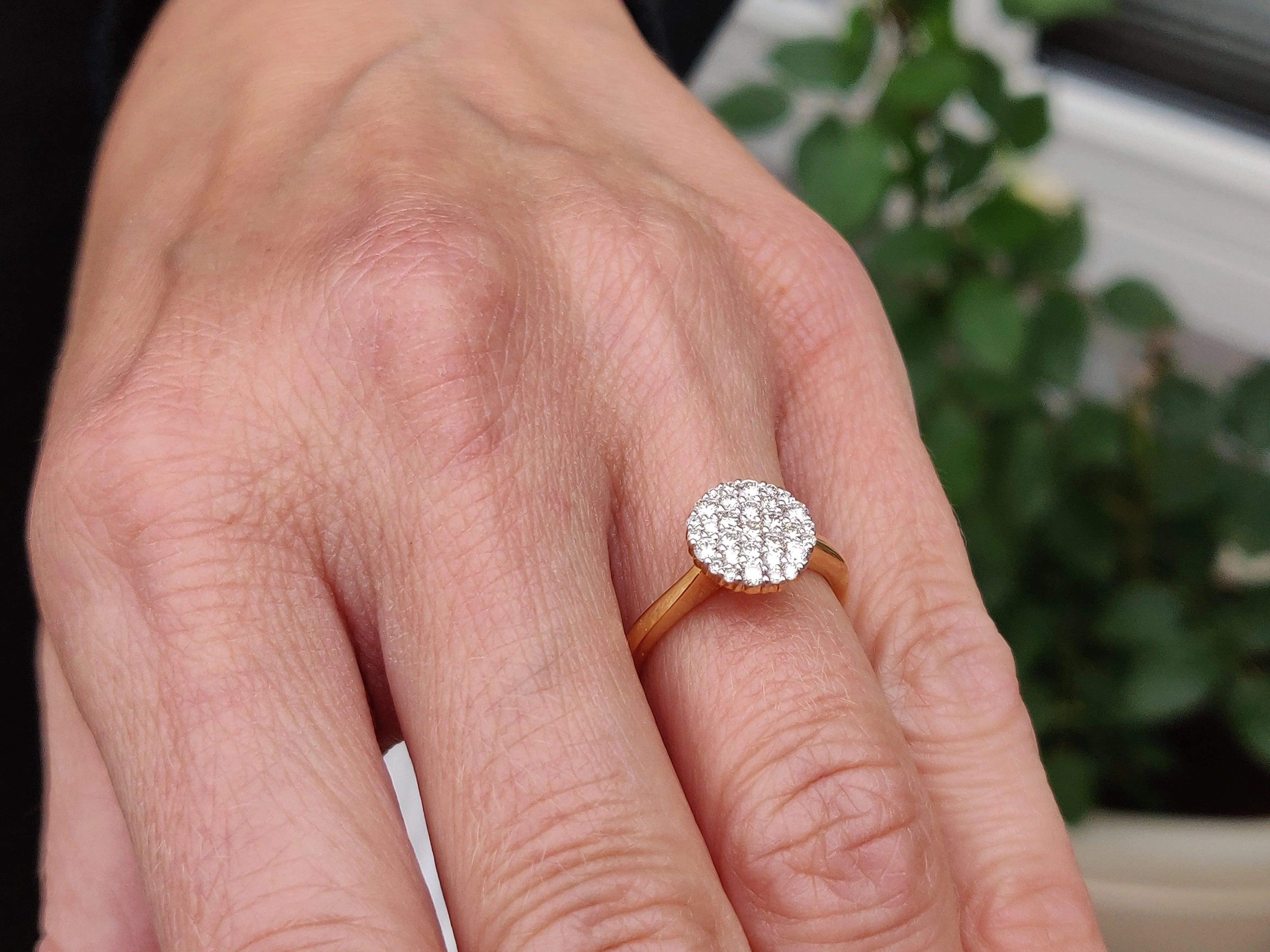 Diamantring i 14 Karat Gulguld med 0.50 CT Diamanter | MANICH