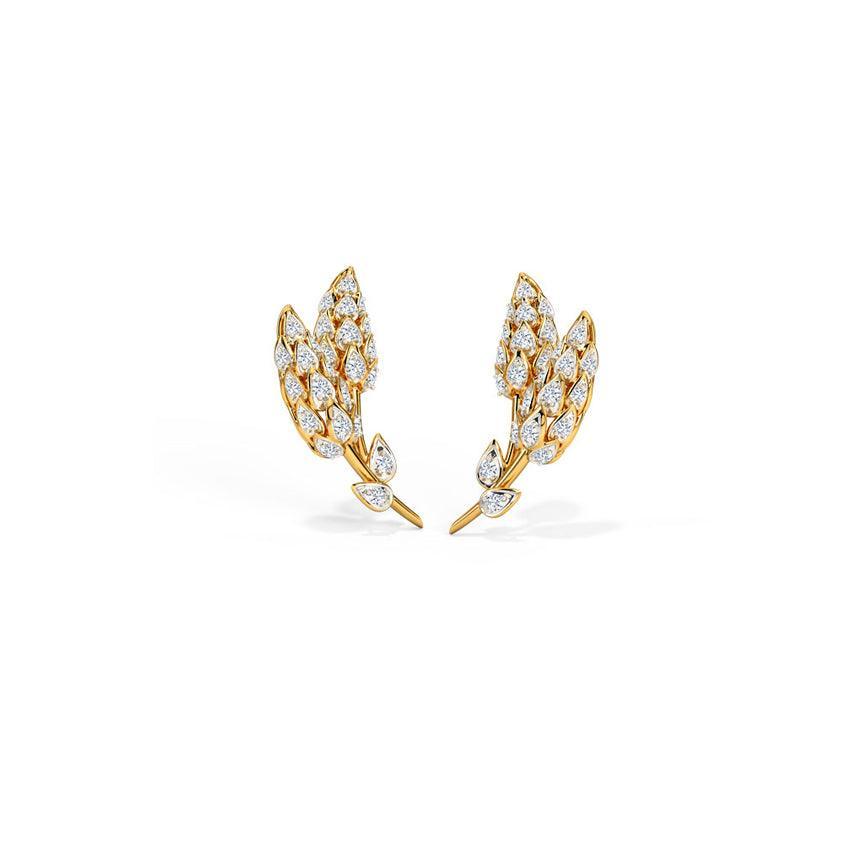 Diamantørestikker i 14 KT Guld med 0.36 CT Diamanter | MANICH