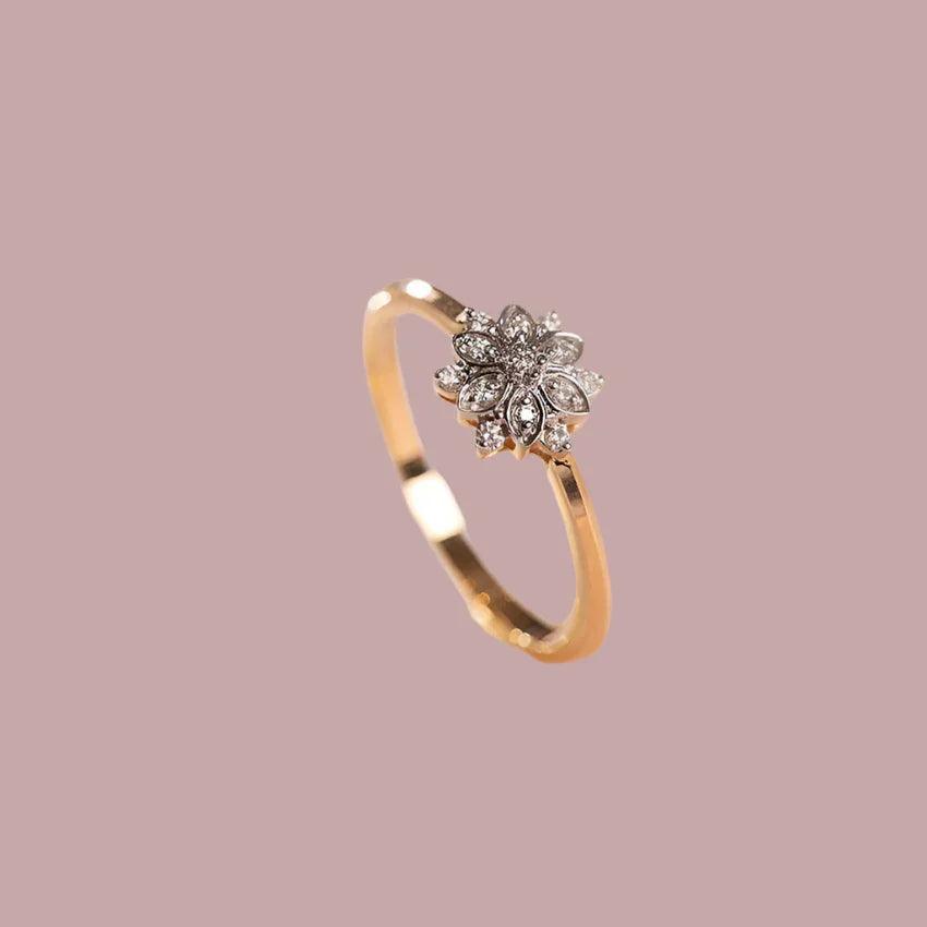 Diamantring i 14 Karat Gulguld med 0.08 CT Diamanter | MANICH