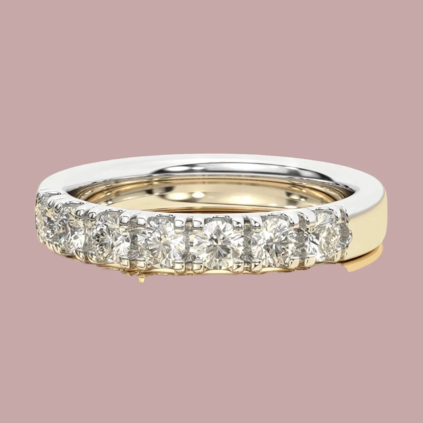 Luksuriøs Alliancering i 14 KT Hvid- eller Guldguld med 0.70 CT|MANICH