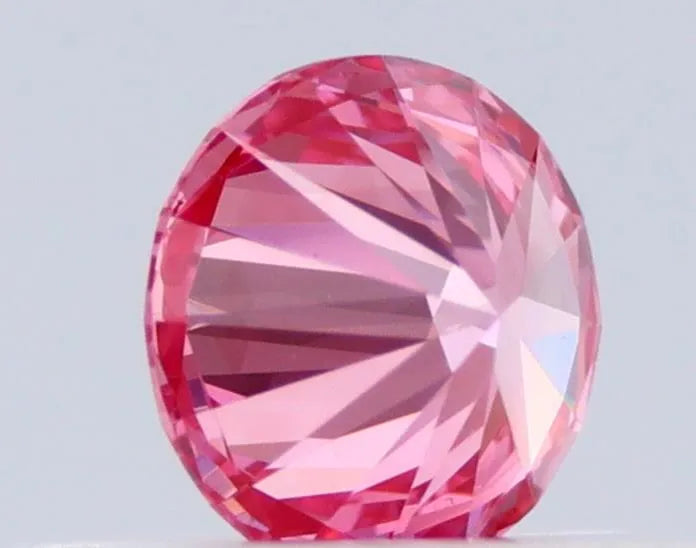 0.25ct Round Natural Diamond (Colour Fancy Vivid Pink, Clarity VVS2, Cut EX, IGI Certified)