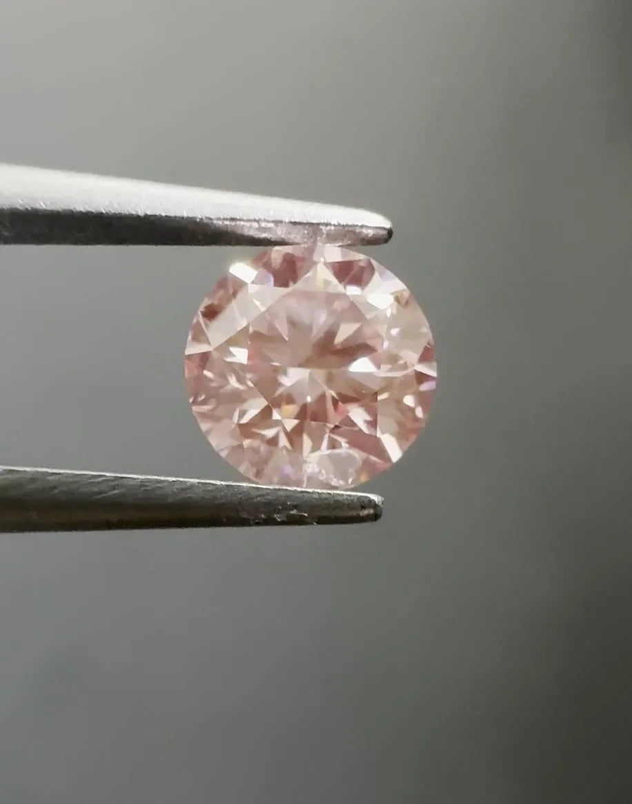 0.44ct Round Natural Diamond (Colour Fancy Intense Pink, Clarity VS1, Cut GD, GIA Certified)
