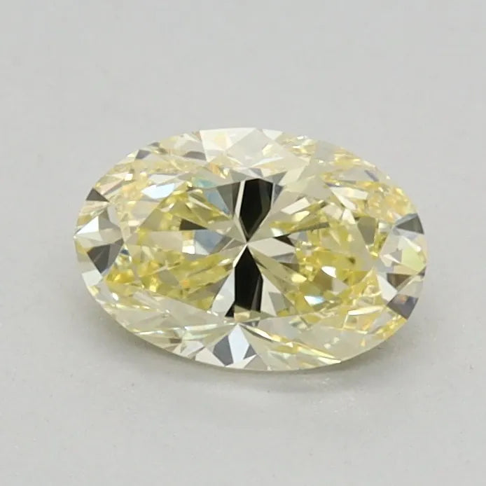 0.46ct Oval Lab Grown Diamond (Colour Fancy Yellow, Clarity VS1, Cut GD, IGI Certified)