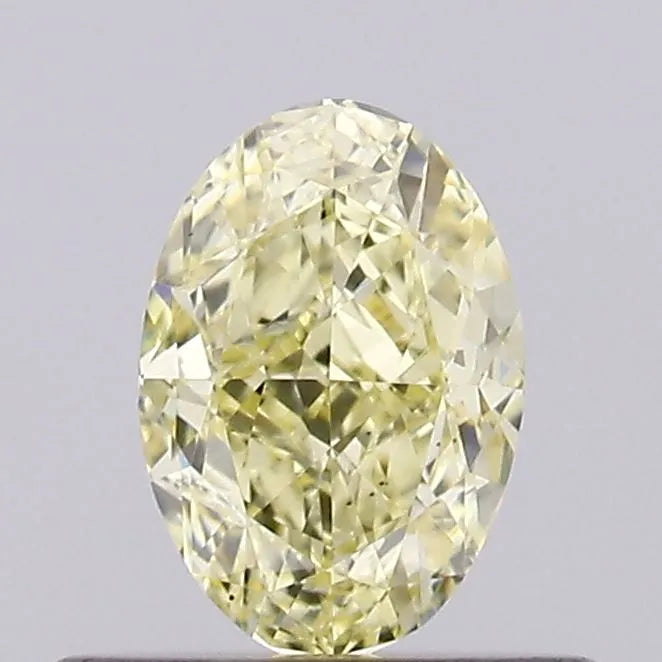 0.49ct Oval Lab Grown Diamond (Colour Fancy Yellow, Clarity VS1, IGI Certified)