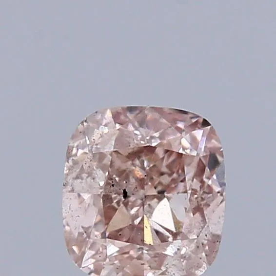 0.50ct Cushion modified Natural Diamond (Colour Fancy Pinkish Brown, Clarity SI2, GIA Certified)