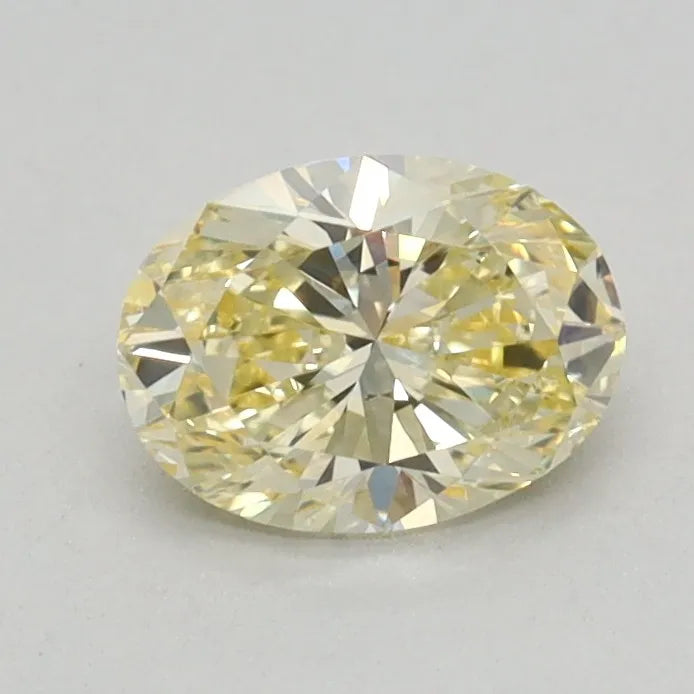 0.53ct Oval Lab Grown Diamond (Colour Fancy Yellow, Clarity VVS2, IGI Certified)
