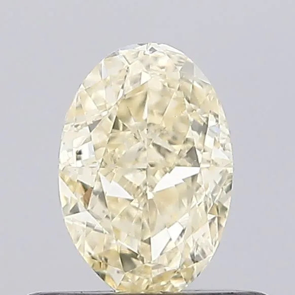 0.54ct Oval Lab Grown Diamond (Colour Fancy Intense Yellow, Clarity VS2, Cut GD, IGI Certified)