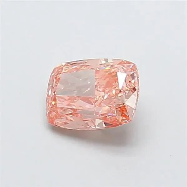 1.24ct Cushion modified Lab Grown Diamond (Colour Fancy Intense Brownish Pink, Clarity VS1, IGI Certified)