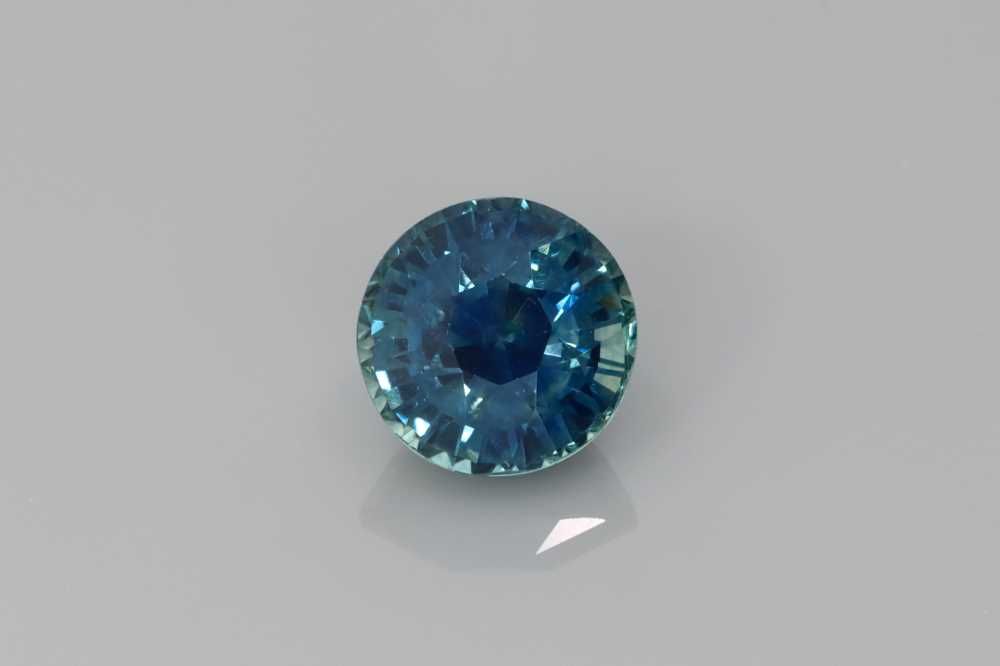 1.67ct Round Natural Sapphire (Colour Teal, Clarity Eye Clean, Cut Faceted)