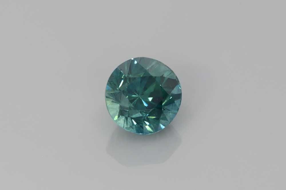 1.73ct Round Natural Sapphire (Colour Teal, Clarity Eye Clean, Cut Faceted)