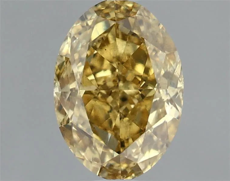 1.11ct Oval Lab Grown Diamond (Colour Fancy Vivid Yellow, Clarity VS2, IGI Certified)