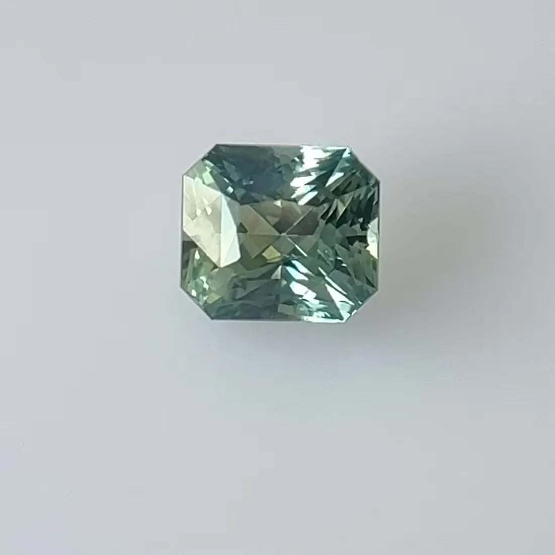 2.12ct Octagonal Natural Sapphire (Colour Teal, Clarity Eye Clean, Cut Faceted)