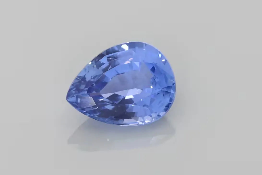 2.43ct Pear Natural Sapphire (Colour Blue, Clarity Eye Clean, Cut Faceted)