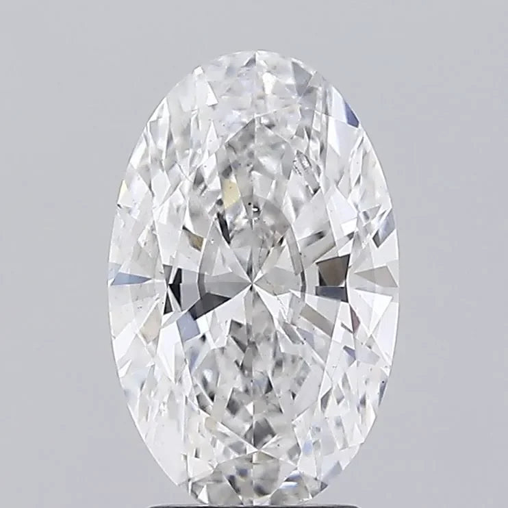 2.50ct Oval Lab Grown Diamond (Colour G, Clarity SI1, IGI Certified)