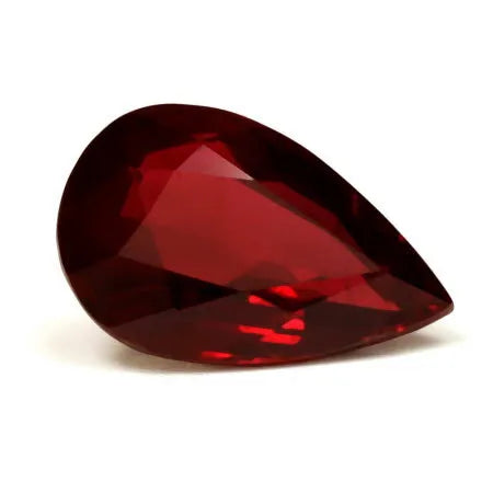 3.02ct Pear Natural Ruby (Colour Red, Clarity Eye Clean, Cut Faceted)