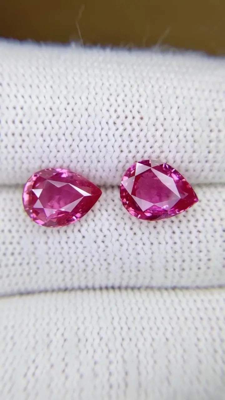 6.06ct Pear Natural Sapphire (Colour Pink, Clarity Eye Clean, Cut Faceted)