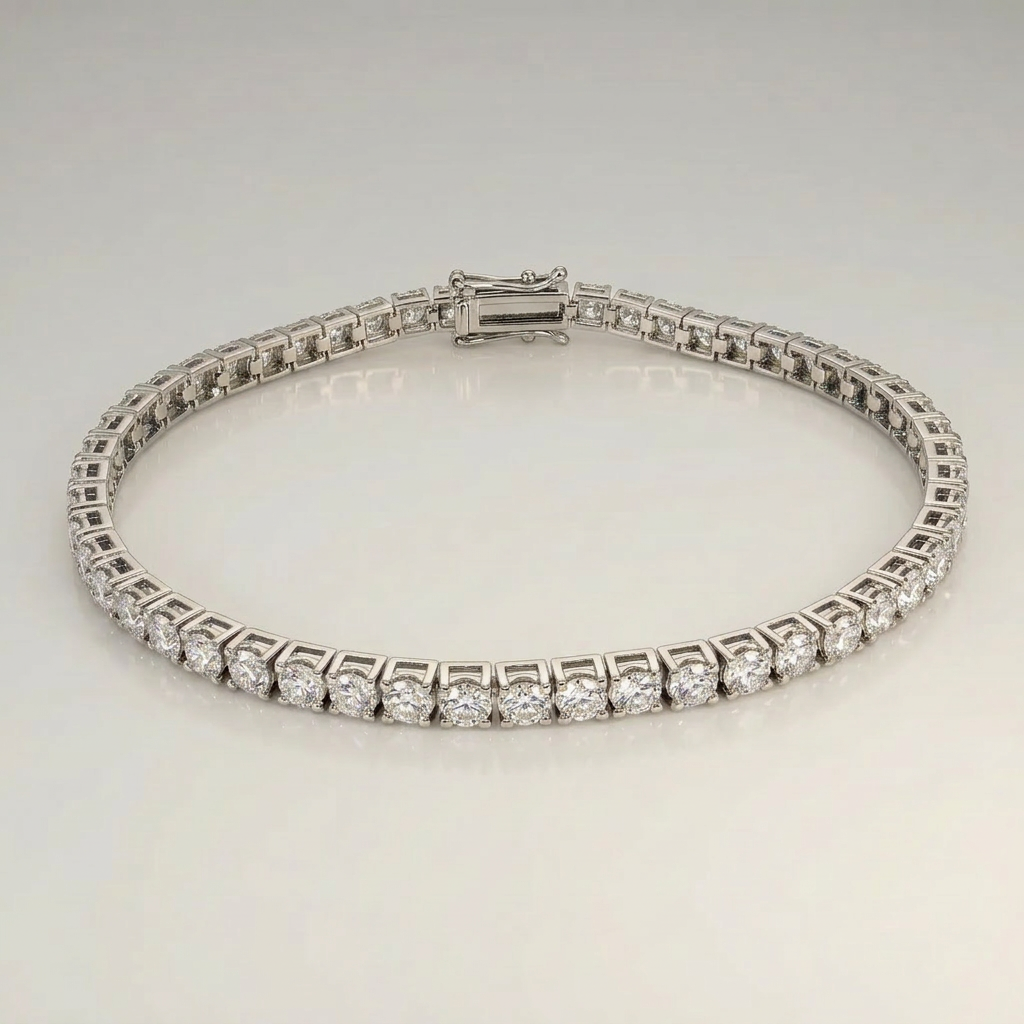 Eksklusive Tennisarmbånd i 14 Karat Hvidguld eller gulguld med Lab-grown Diamanter fra 1.0 til 18 Carat