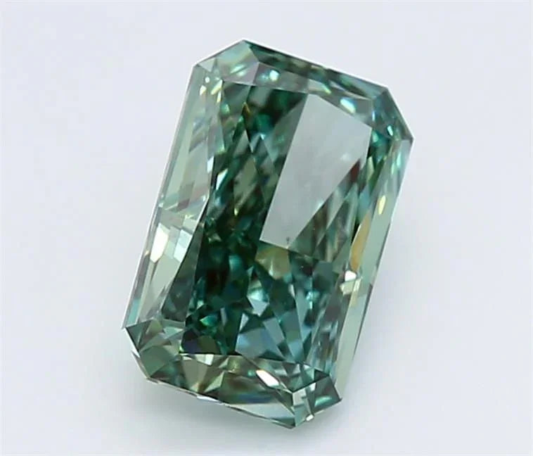 1.46ct Radiant Lab Grown Diamond (Colour Fancy Vivid Green, Clarity VVS2, IGI Certified
