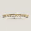 Video af AD-BR01 Art Deco armbånd med fancy-slebne lab grown diamanter i 14 karat gulguld, 360 grader