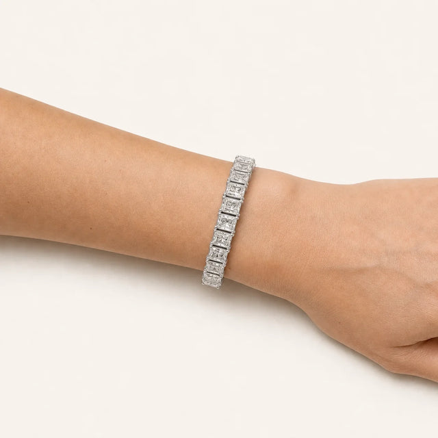 Tennis Bracelet BR-01 Radiant Lab Grown Diamonds 11.65 ct