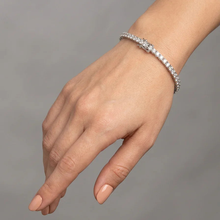 legant tennisarmbånd med 3.0 ct naturlige diamanter