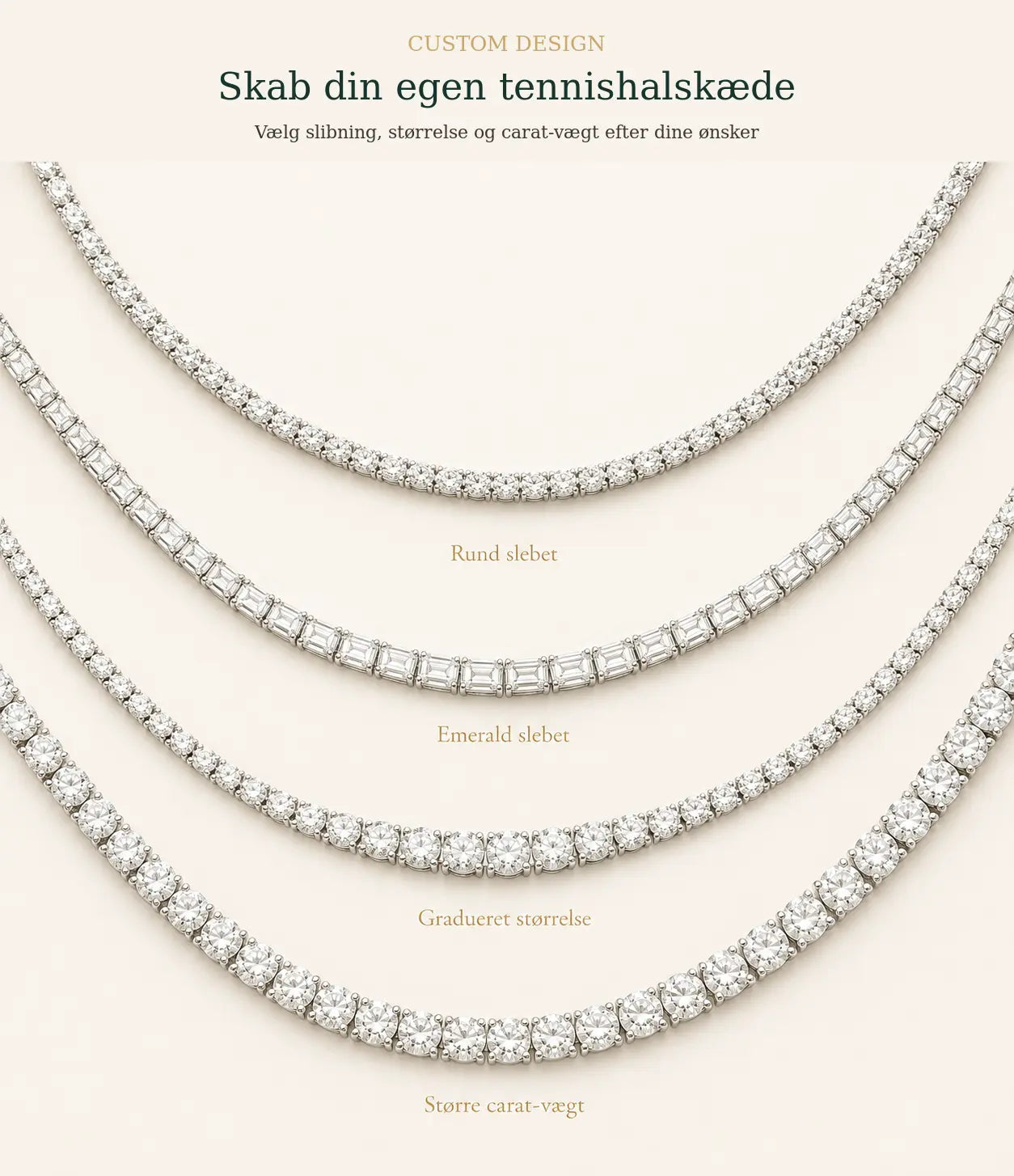Manich Tennishalskæde – Custom Design muligheder