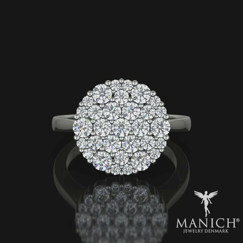 Diamantring i 14 Karat Gulguld med 0.50 CT Diamanter | MANICH