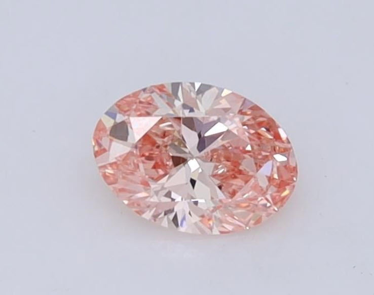 Pink LAB diamant Oval Fancy Intense Pink VVVS2 EX VG Faint